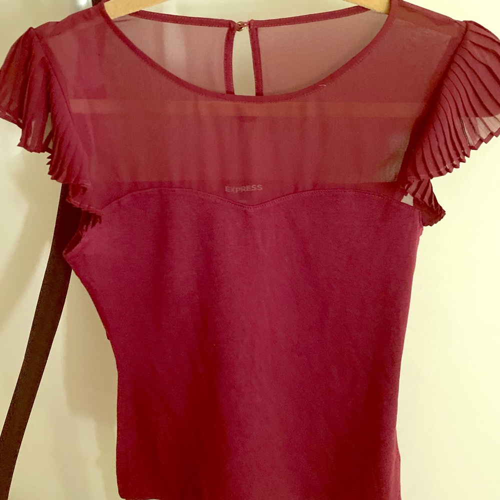 Express Burgundy Top